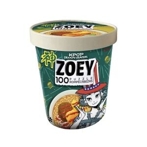 Sealed NEW Kpop Demon Hunters Zoey Ramen Ramyun Noodle Puzzle 100pc -FAST SHIP